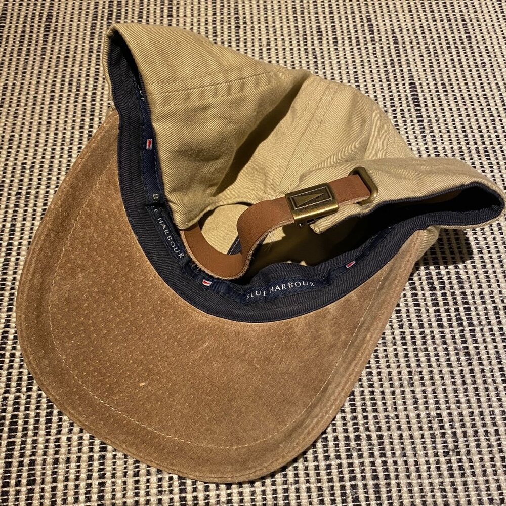 Marks & Spencer Blue Harbour One Size Baseball Cap/Hat Partially Leather - Picture 2 of 5